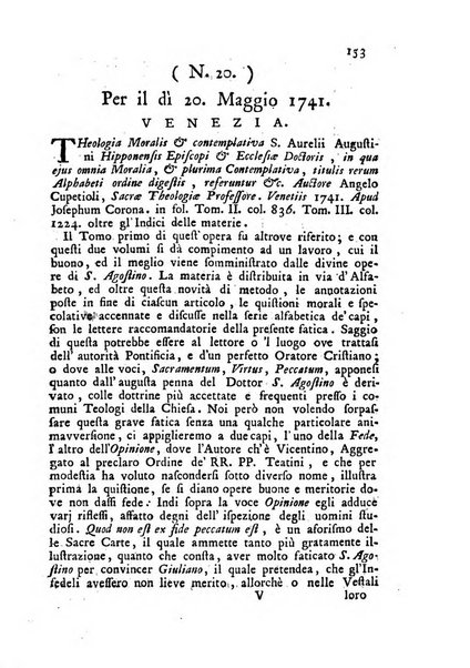 Novelle della Repubblica delle lettere dell'anno ..., pubblicate sotto gli auspizj di sua eccellenza ...