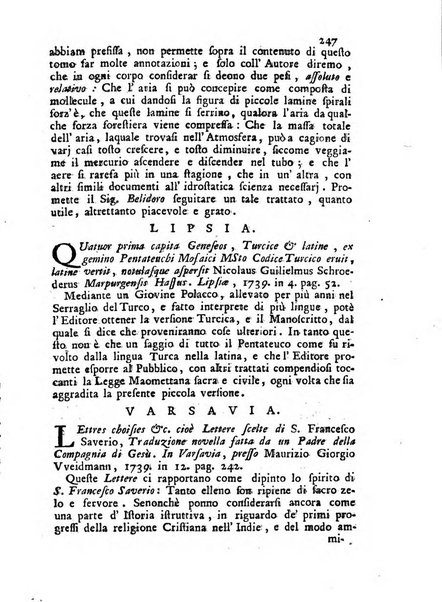 Novelle della Repubblica delle lettere dell'anno ..., pubblicate sotto gli auspizj di sua eccellenza ...