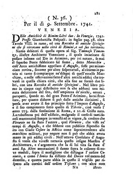 Novelle della Repubblica delle lettere dell'anno ..., pubblicate sotto gli auspizj di sua eccellenza ...