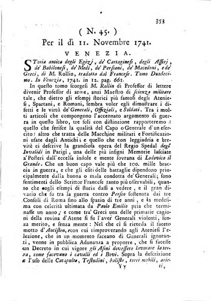 Novelle della Repubblica delle lettere dell'anno ..., pubblicate sotto gli auspizj di sua eccellenza ...