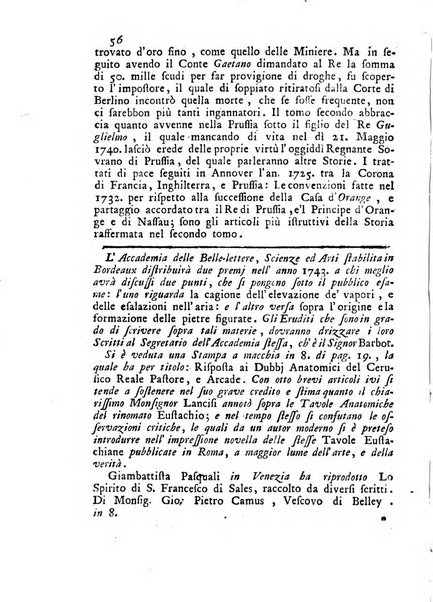 Novelle della Repubblica delle lettere dell'anno ..., pubblicate sotto gli auspizj di sua eccellenza ...