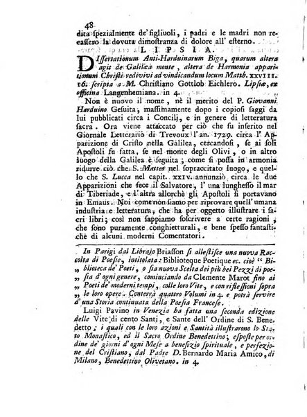 Novelle della Repubblica delle lettere dell'anno ..., pubblicate sotto gli auspizj di sua eccellenza ...