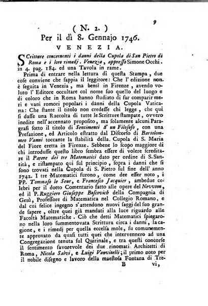 Novelle della Repubblica delle lettere dell'anno ..., pubblicate sotto gli auspizj di sua eccellenza ...