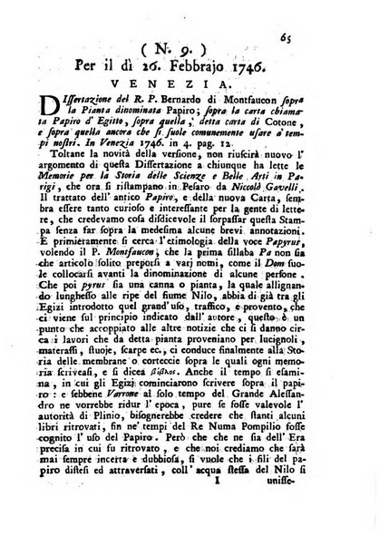 Novelle della Repubblica delle lettere dell'anno ..., pubblicate sotto gli auspizj di sua eccellenza ...