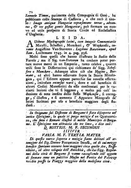 Novelle della Repubblica delle lettere dell'anno ..., pubblicate sotto gli auspizj di sua eccellenza ...