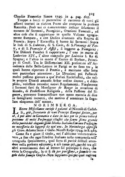 Novelle della Repubblica delle lettere dell'anno ..., pubblicate sotto gli auspizj di sua eccellenza ...