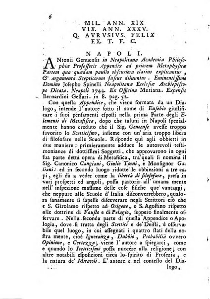 Novelle della Repubblica delle lettere dell'anno ..., pubblicate sotto gli auspizj di sua eccellenza ...