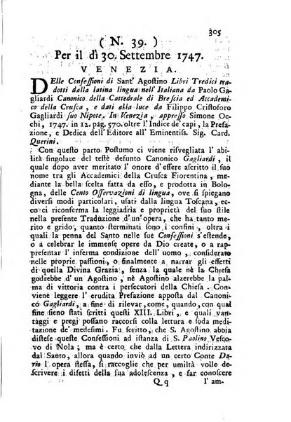 Novelle della Repubblica delle lettere dell'anno ..., pubblicate sotto gli auspizj di sua eccellenza ...