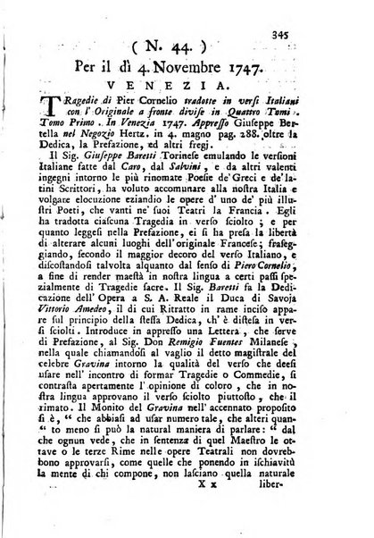 Novelle della Repubblica delle lettere dell'anno ..., pubblicate sotto gli auspizj di sua eccellenza ...