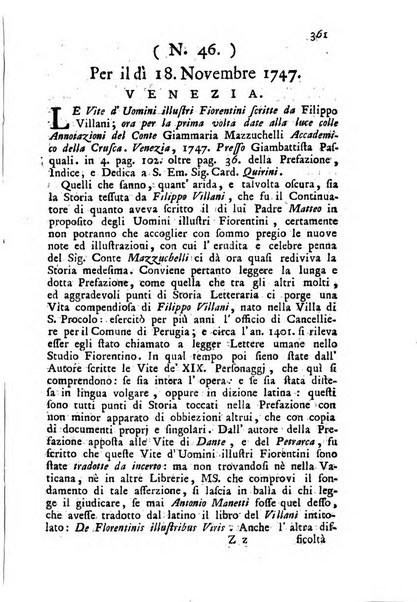 Novelle della Repubblica delle lettere dell'anno ..., pubblicate sotto gli auspizj di sua eccellenza ...