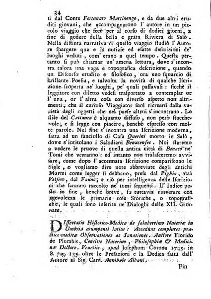 Novelle della Repubblica delle lettere dell'anno ..., pubblicate sotto gli auspizj di sua eccellenza ...