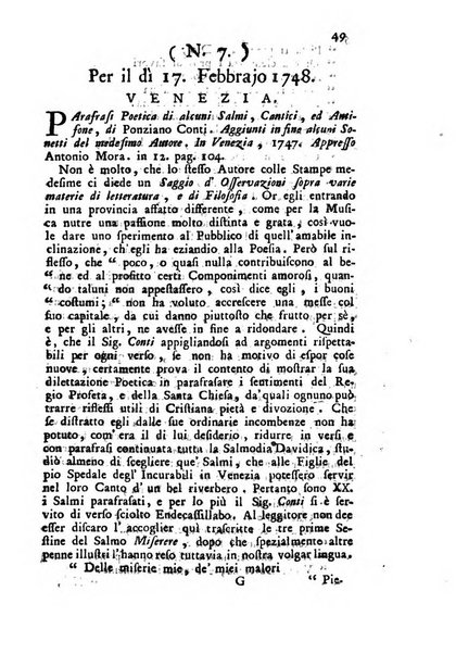 Novelle della Repubblica delle lettere dell'anno ..., pubblicate sotto gli auspizj di sua eccellenza ...