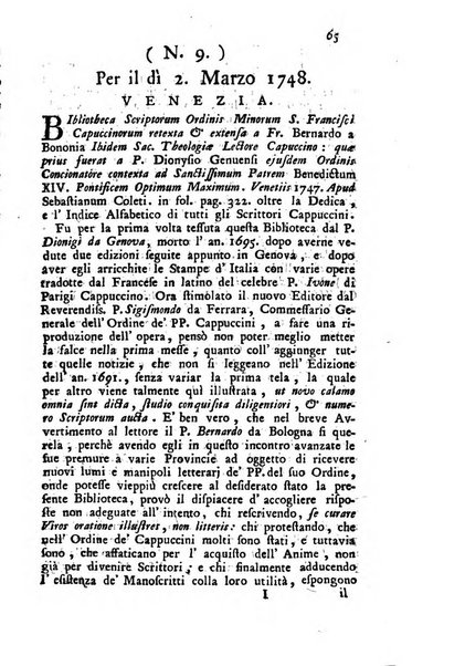 Novelle della Repubblica delle lettere dell'anno ..., pubblicate sotto gli auspizj di sua eccellenza ...