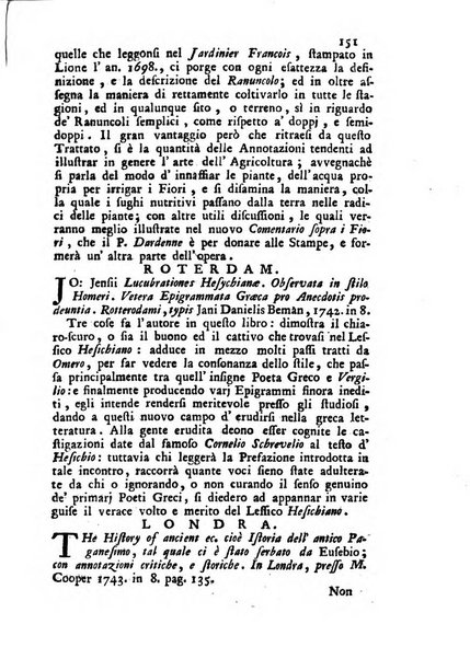 Novelle della Repubblica delle lettere dell'anno ..., pubblicate sotto gli auspizj di sua eccellenza ...