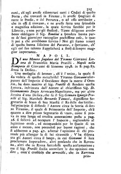 Novelle della Repubblica delle lettere dell'anno ..., pubblicate sotto gli auspizj di sua eccellenza ...