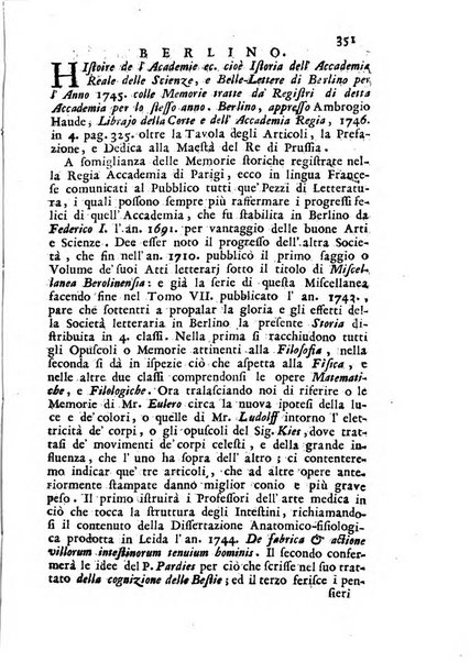 Novelle della Repubblica delle lettere dell'anno ..., pubblicate sotto gli auspizj di sua eccellenza ...