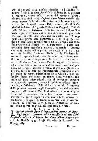 Novelle della Repubblica delle lettere dell'anno ..., pubblicate sotto gli auspizj di sua eccellenza ...