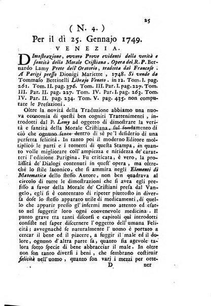 Novelle della Repubblica delle lettere dell'anno ..., pubblicate sotto gli auspizj di sua eccellenza ...