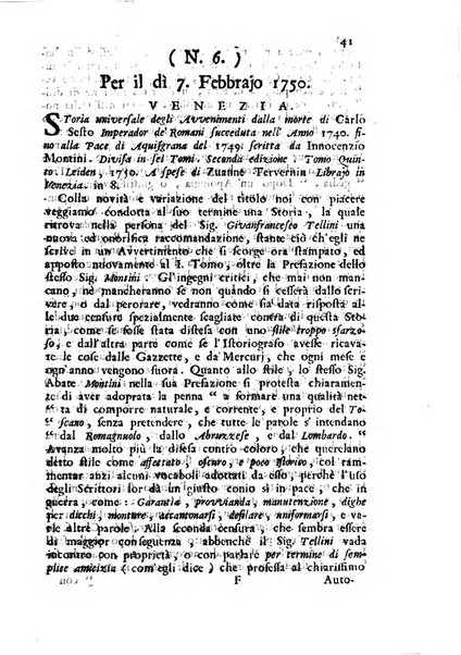 Novelle della Repubblica delle lettere dell'anno ..., pubblicate sotto gli auspizj di sua eccellenza ...