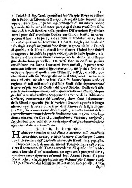 Novelle della Repubblica delle lettere dell'anno ..., pubblicate sotto gli auspizj di sua eccellenza ...