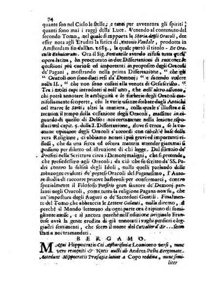 Novelle della Repubblica delle lettere dell'anno ..., pubblicate sotto gli auspizj di sua eccellenza ...