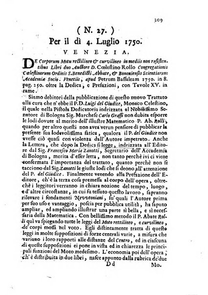 Novelle della Repubblica delle lettere dell'anno ..., pubblicate sotto gli auspizj di sua eccellenza ...