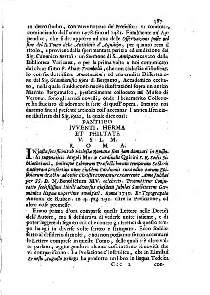 Novelle della Repubblica delle lettere dell'anno ..., pubblicate sotto gli auspizj di sua eccellenza ...