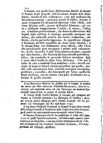 Novelle della Repubblica delle lettere dell'anno ..., pubblicate sotto gli auspizj di sua eccellenza ...