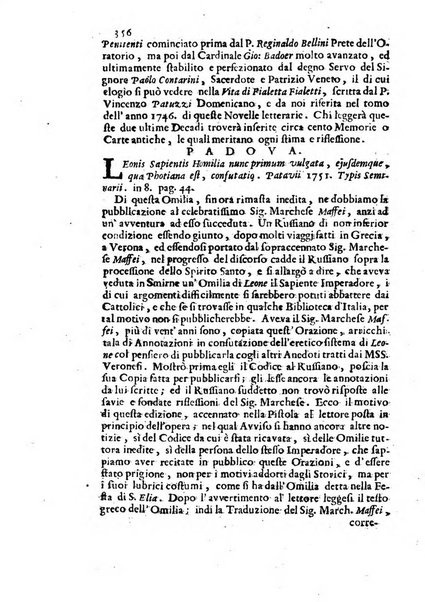 Novelle della Repubblica delle lettere dell'anno ..., pubblicate sotto gli auspizj di sua eccellenza ...