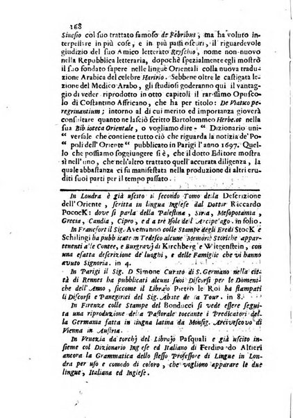 Novelle della Repubblica delle lettere dell'anno ..., pubblicate sotto gli auspizj di sua eccellenza ...