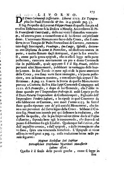 Novelle della Repubblica delle lettere dell'anno ..., pubblicate sotto gli auspizj di sua eccellenza ...