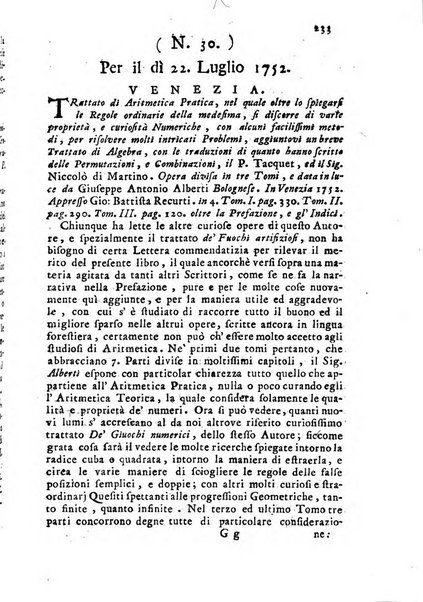 Novelle della Repubblica delle lettere dell'anno ..., pubblicate sotto gli auspizj di sua eccellenza ...