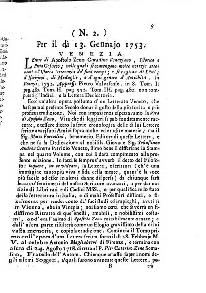 Novelle della Repubblica delle lettere dell'anno ..., pubblicate sotto gli auspizj di sua eccellenza ...