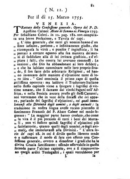 Novelle della Repubblica delle lettere dell'anno ..., pubblicate sotto gli auspizj di sua eccellenza ...