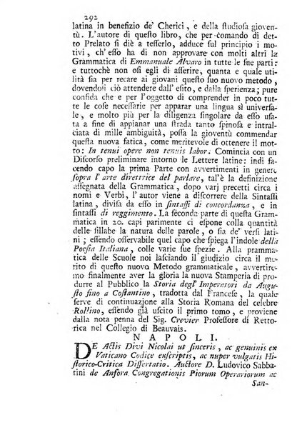 Novelle della Repubblica delle lettere dell'anno ..., pubblicate sotto gli auspizj di sua eccellenza ...