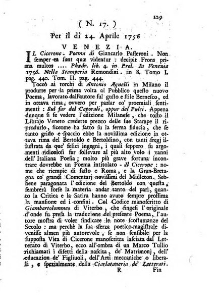 Novelle della Repubblica delle lettere dell'anno ..., pubblicate sotto gli auspizj di sua eccellenza ...