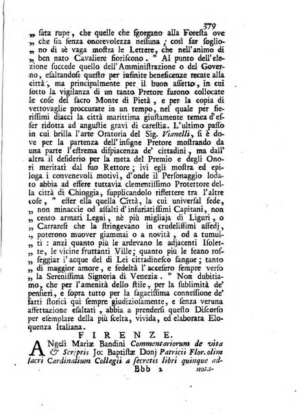 Novelle della Repubblica delle lettere dell'anno ..., pubblicate sotto gli auspizj di sua eccellenza ...