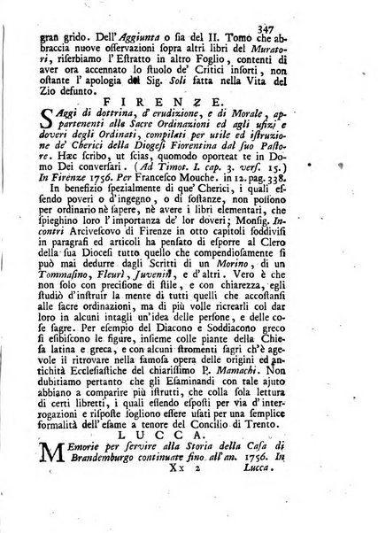 Novelle della Repubblica delle lettere dell'anno ..., pubblicate sotto gli auspizj di sua eccellenza ...