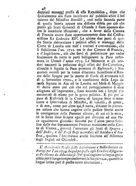 Novelle della Repubblica delle lettere dell'anno ..., pubblicate sotto gli auspizj di sua eccellenza ...