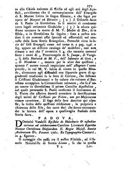 Novelle della Repubblica delle lettere dell'anno ..., pubblicate sotto gli auspizj di sua eccellenza ...