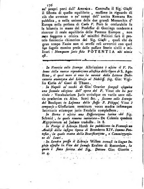 Novelle della Repubblica delle lettere dell'anno ..., pubblicate sotto gli auspizj di sua eccellenza ...