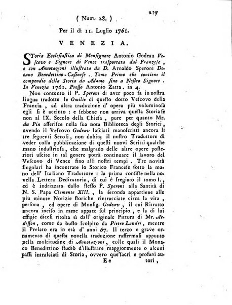 Novelle della Repubblica delle lettere dell'anno ..., pubblicate sotto gli auspizj di sua eccellenza ...