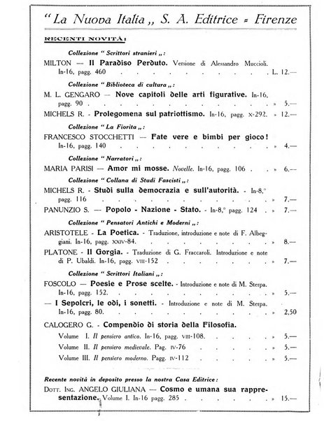 La nuova Italia rassegna critica mensile della cultura italiana e straniera
