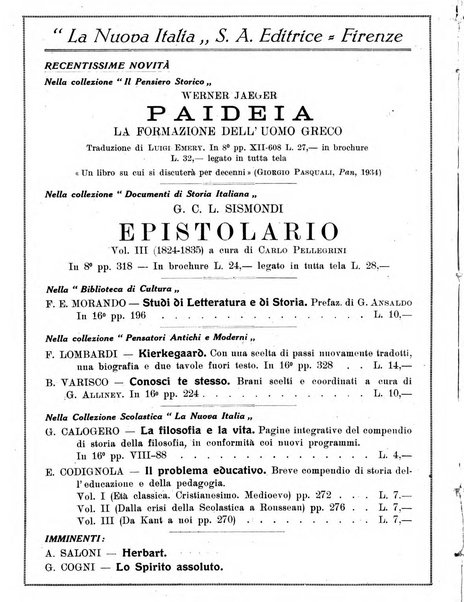 La nuova Italia rassegna critica mensile della cultura italiana e straniera