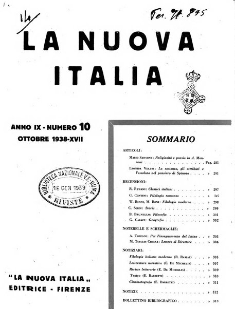 La nuova Italia rassegna critica mensile della cultura italiana e straniera