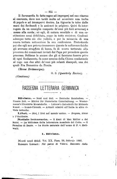 La nuova rivista internazionale periodico di lettere, scienze ed arti