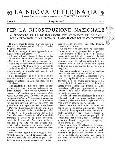 La nuova veterinaria rivista mensile fondata e diretta da Alessandro Lanfranchi