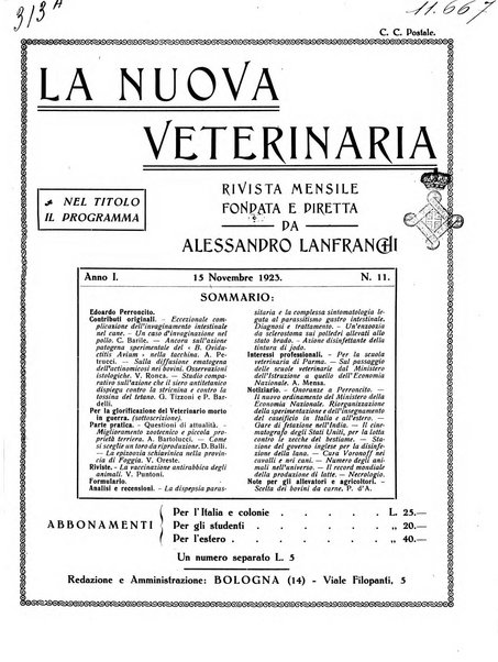 La nuova veterinaria rivista mensile fondata e diretta da Alessandro Lanfranchi