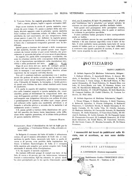 La nuova veterinaria rivista mensile fondata e diretta da Alessandro Lanfranchi