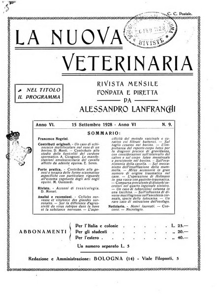 La nuova veterinaria rivista mensile fondata e diretta da Alessandro Lanfranchi